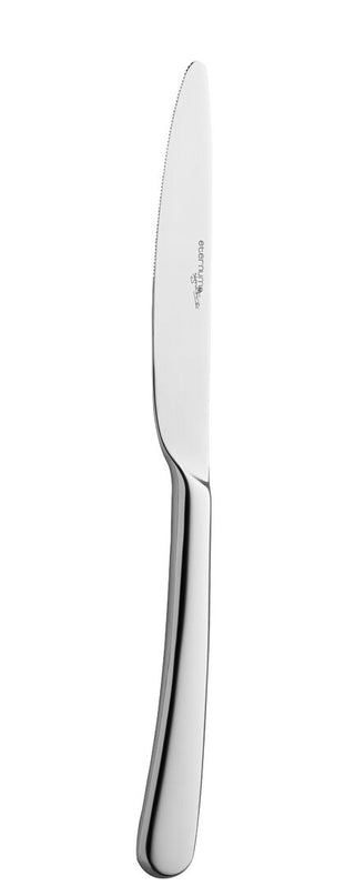 Table Knife Set of 12, Ascot Collection Cutlery Mirror Polished Stainless Steel Dinner Knives, Dishwasher Safe