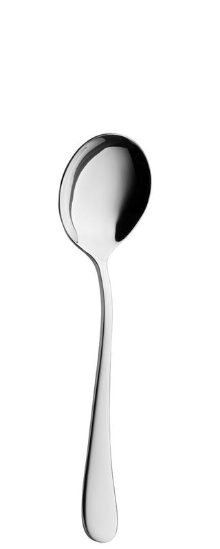 Soup Spoon Set of 12, Ascot Collection Stainless Steel, Premium Polished Cutlery, Dishwasher Safe Dining Spoons