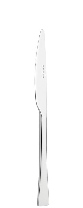 Dessert Knife, Curve Collection Cutlery Stainless Steel Table Knives, Contemporary Curved Design, Dishwasher Safe, Box of 12