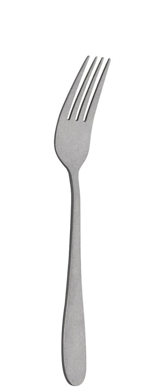 Table Fork, Manhattan Stonewash Collection Textured Finish Stainless Steel Dining Forks, Dishwasher Safe - Set of 12