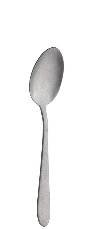 Dessert Spoon Set of 12, Manhattan Stonewash Collection Stainless Steel, Textured Finish, Professional Table Service