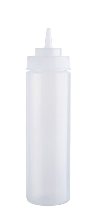 Clear Squeezy Sauce Bottle, Squeeze Bottles Range, Plastic, 8oz, 12oz, 24oz, 32oz, Break-Resistant, Box of 12, Food Prep & Serving