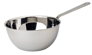 Mini Stainless Steel Presentation Wok, Bowl Pan Design, 11.5cm (340ml), Side Serving - Set of 6