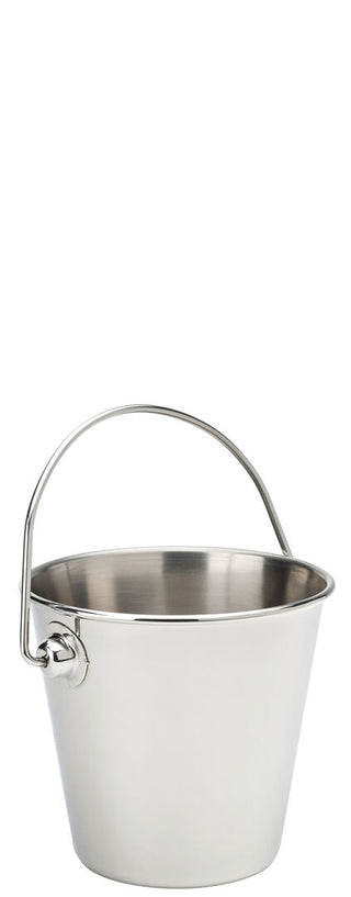 11oz (320ml) Stainless Steel Presentation Pail, Classic Design, 9cm, Catering Buckets - Set of 6