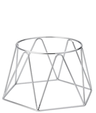 Stainless Steel Geometric Plate Riser - Set of 6, Dining Table Presentation Display Stand - Gold, Chrome, Copper or Black
