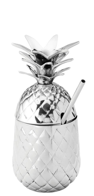 Hawaiian Pineapple Cocktail Tumbler with Lid & Straw 20oz (57cl) – Stainless Steel