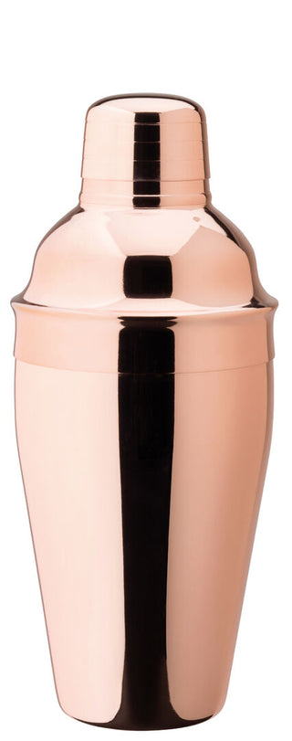 Copper Plated Cocktail Shaker 50cl – Stainless Steel Boston Style Shaker - Set of 6