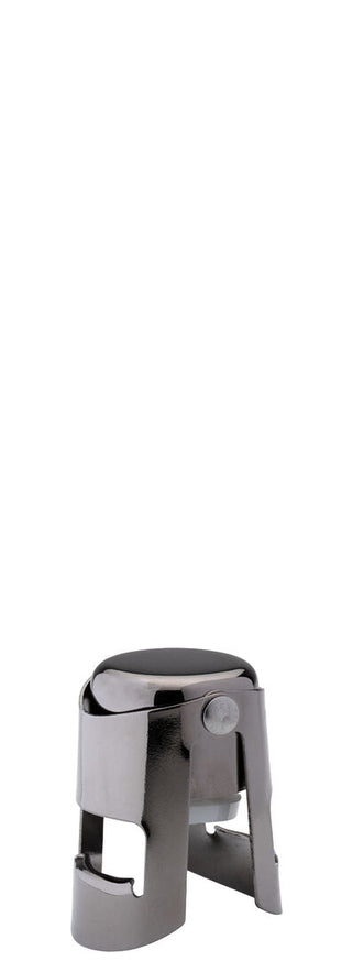 Gunmetal Champagne Stopper – Stainless Steel Airtight Sparkling Wine Bottle Stopper - Pack of 12