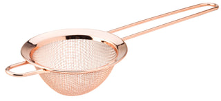 Fine Mesh Stainless Steel Strainer, Copper Finish, Pack of 6, Professional Cocktail Filtering Tool