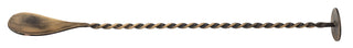 Vintage Finish Stainless Steel Cocktail Mixing Spoon 28cm, Copper Tone, Pack of 1 or 12, Professional Bar Tool