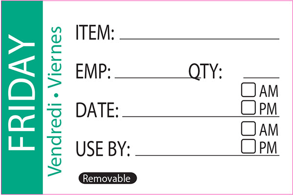 Pack Of 500 FRIDAY Day Label 50 x 75mm – UKCS Group
