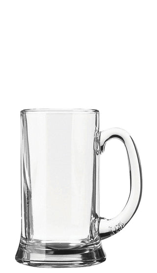Beer Tankard 10oz/ 20oz, Icon Classic Glassware, Clear Soda Lime Glass, Pub & Bar Service - Box of 6