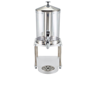 Acrylic Juice Dispenser with Frosted Base, Polycarbonate Body and Stainless Steel Fittings – 7.7L