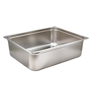 Stainless Steel Gastronorm Pan Commercial Kitchen Food Storage Pans - 2/1,2/3,2/4,1/9 1Pcs