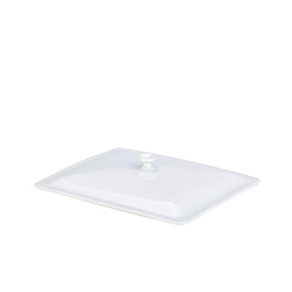 White Vitrified Gastronorm Lids for GN 1/2 & GN 1/3 Dishes – Bright White, Heat-Resistant