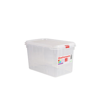 Clear Polypropylene GN Food Storage Containers with Airtight Lids – GN 1/2, 1/3 & 1/4 Sizes - Pack of 6