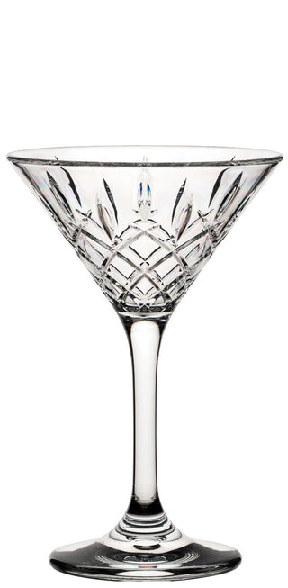 Lucent Vintage Polycarbonate Martini Glass 8.3oz Clear, Unbreakable Barware Stemware Wine Glasses, Pack of 6