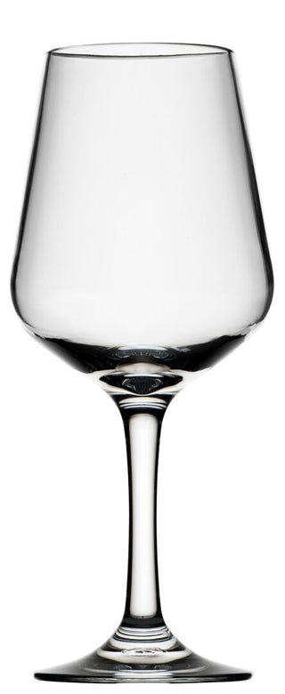 Lucent Newbury Wine Glass 16oz/ 450ml, Clear Polycarbonate Unbreakable Plastic Glasses, Set of 6
