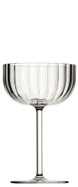 Paradise Coupe Cocktail Glass 10.5oz/ 300ml, Clear Polycarbonate Wide Bowl Serve for Desserts and Classics, Pack of 12