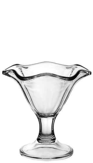 Dolce Vita Dessert Glass 8.75oz/ 250ml, Clear Polycarbonate Unbreakable Stylish Sweet and Sundae Presentation for Dining, Pack of 6