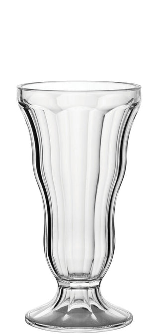 Fountain Dessert Glass 12oz/ 340ml, Clear Polycarbonate Tall Presentation Cup for Sundaes and Layered Treats, Pack of 12