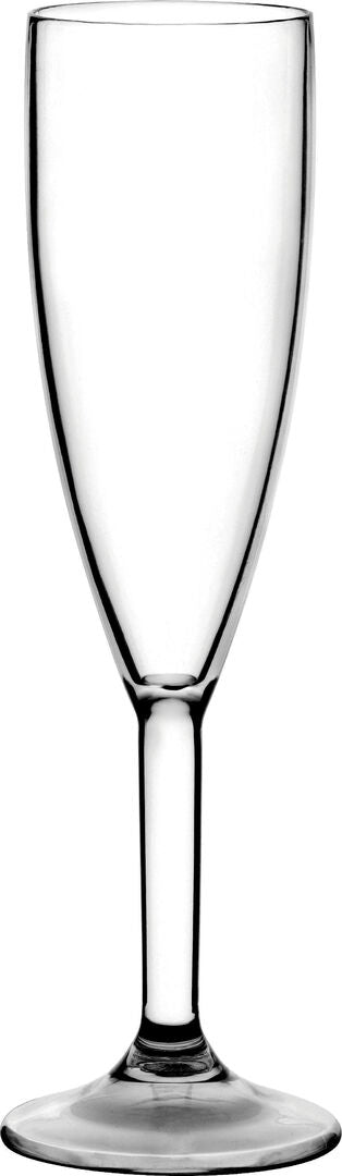 Diamond Champagne Flute 7oz/ 200ml, Clear Polycarbonate Tall Faceted Sparkling Wine Serving Glasses, Pack of 12