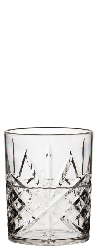 Symphony Stacking DOF Glasses 11.25oz (32cl) - Set of 12, Clear Polycarbonate Tumblers, Durable, and Clear Design