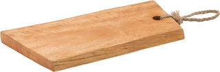 Arizona Angled Plank 14" (35.5cm) - Authentic Mango Wood Serving Board with Rope - Set of 6