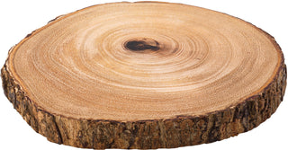 Darwin Acacia Wood Round Board - Rustic Natural Presentation Board 7.5" & 11.75" - Pack of 6