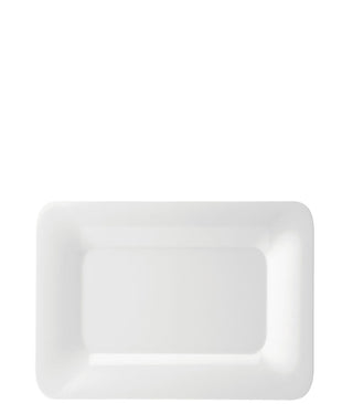Melamine Rectangular Rimmed Plate 14 x 10" - Chip-Resistant & Versatile Buffetware - Set of 6