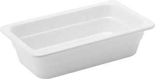 Melamine White GN 1/6 & 1/4 Deep Food Pan - Heavyweight, Stackable, Practical for Food Service - 6.5cm Deep