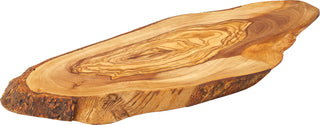 Rustic Wooden Serving Platters, Natural Olive Wood, 30cm (12"), Set of 6 | Ideal for Food Presentation