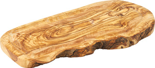 Olive Wood Board with Juice Groove, Natural Olive Wood, 35 x 17cm (14 x 6.75"), Set of 6, Ideal for Food Presentation, Carving, and Serving