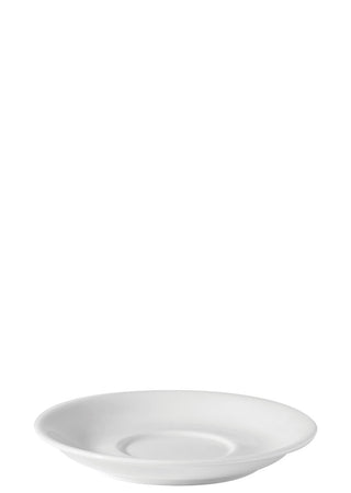 Titan Tall Tea Cup Saucer, Porcelain, White, 15cm (5.5"), Set of 36, Ideal for Tea Service & Hospitality Use