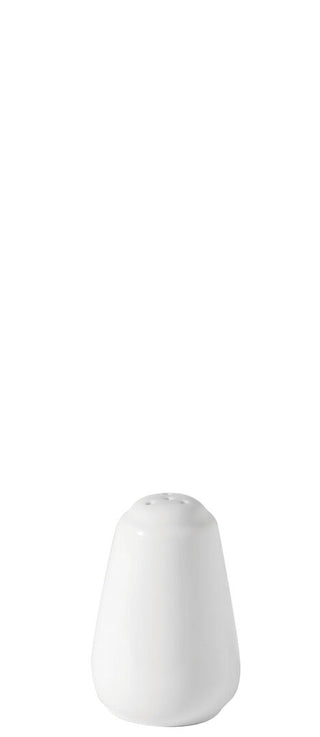 Titan Pepper Pot, Porcelain, White, 8cm (3"), Set of 6, Ideal for Table Service, Restaurants & Cafés