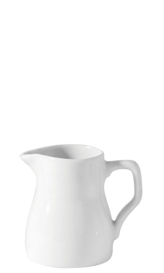 Titan Porcelain White Jugs, Set of 24, Milk, Cream & Water Serving, Hotel & Table Use - 140ml/ 230ml