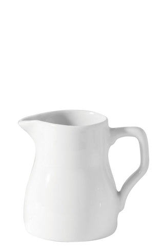 Titan Porcelain Jug, White, 320ml (11oz), Set of 12, Ideal for Water, Milk & Table Service