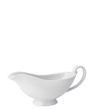 Titan Traditional Sauce Boat 390ml (13.5oz), Porcelain, White, Set of 6, Ideal for Gravy, Sauces & Table Service