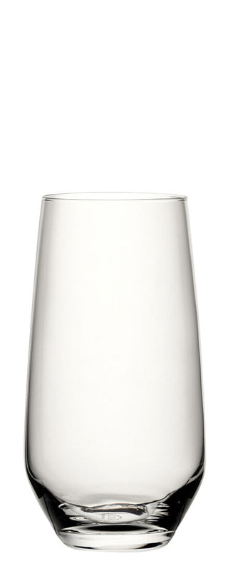Image Hiball 16oz (46cl) – Square Crystal Glass for Long Drinks, Cocktails & Bars, Dishwasher Safe, Box of 6