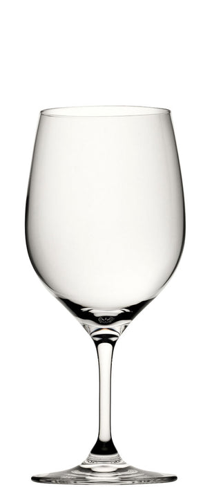 Optima Wine Glass Crystal Stemware by Rona – Classic Rounded Bowl, Dishwasher Safe, Box of 6