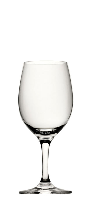 Optima Wine Glass Crystal Stemware by Rona – Classic Rounded Bowl, Dishwasher Safe, Box of 6