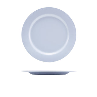 White Melamine Dinner Plate 22.5 × 1.5cm with Durable Gloss Finish – Lightweight, Chip & Scratch Resistant Catering Plates (Pack of 12)