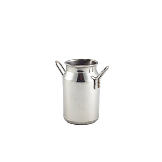 Stainless Steel Mini Milk Churn 14cl 8×4.5cm Presenting Milk Or Sauces Pack of 12