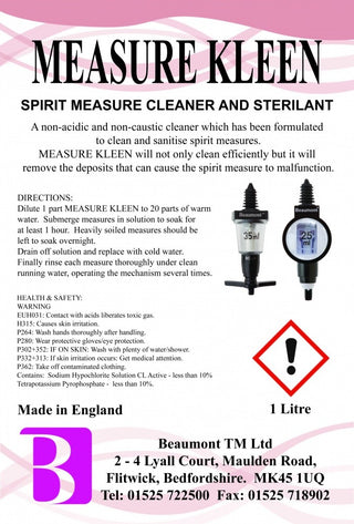 Pack of 6 Spirit Measure Cleaner