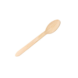 1000 x Premium Wooden Teaspoons - 6.25" (16cm) Birch Wood, Smooth & Splinter-Free - Compostable and Biodegradable