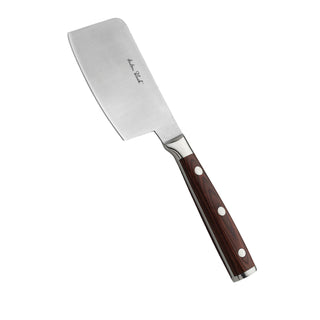 Anton Black Cleaver Knife, Ultra Sharp Stainless Steel Blade, Vegetable Meat Butcher Knives with Wooden Handle (Set of 12)