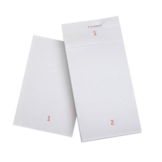 Pack Of 20 1ply Single Page Restaurant Order Pads 63 x 127mm