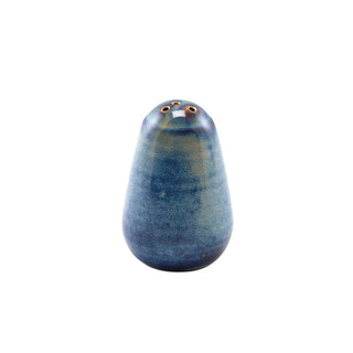 Porcelain Terra Aqua Blue Pepper Shaker 7.6cm Shaker for Tabletop Service Set of 6