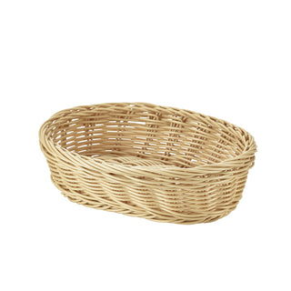 Polywicker Oval Basket 22.5cm for Table Service Bread and Buffet Displays Pack of 6