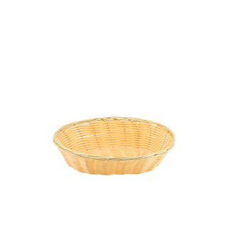Oval Polywicker Basket 22.9cm/25.4cm Baskets for Bread Fruit Buffet Display Pack of 12
